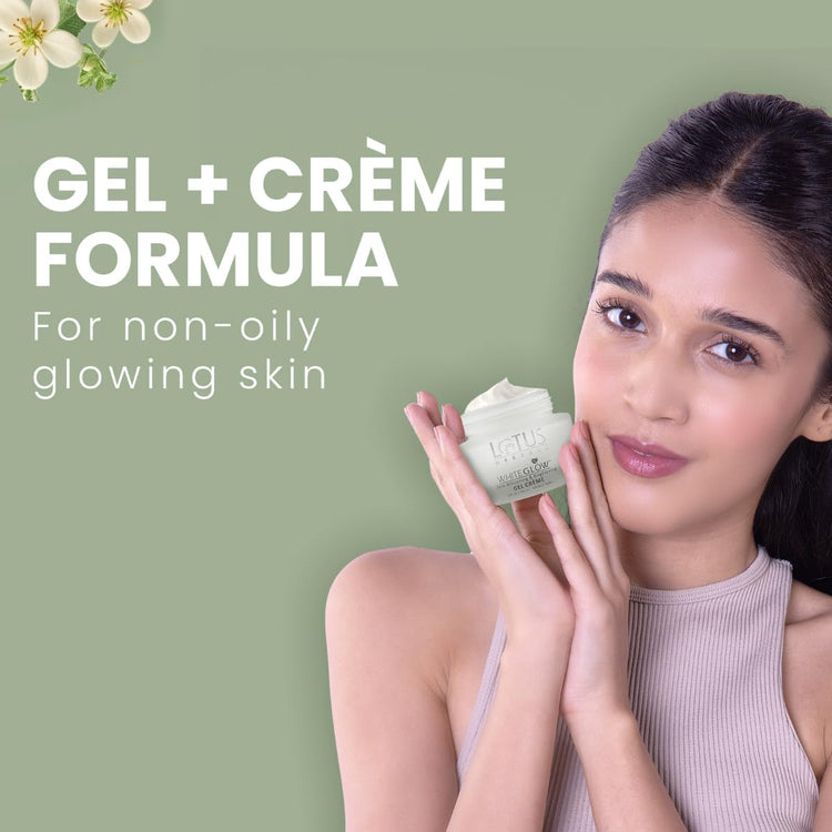 Lotus Herbals WhiteGlow Skin Whitening And Brightening Gel, Face Cream with SPF-25, for all skin types, 40g