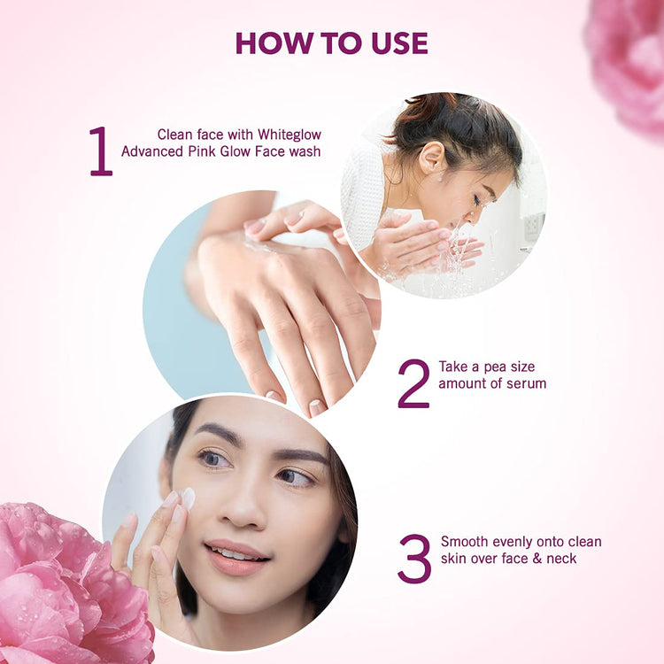 Lotus Herbals Whiteglow Advanced Pink Glow Brightening Serum, 30ml
