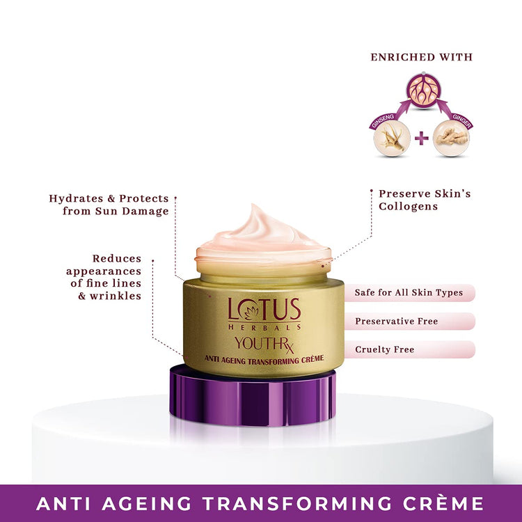 Youthrx Anti Ageing Transforming Day Cream 50 gm, Night Cream 50 gm and Foaming Gel Face Wash 100 gm Combo Pack