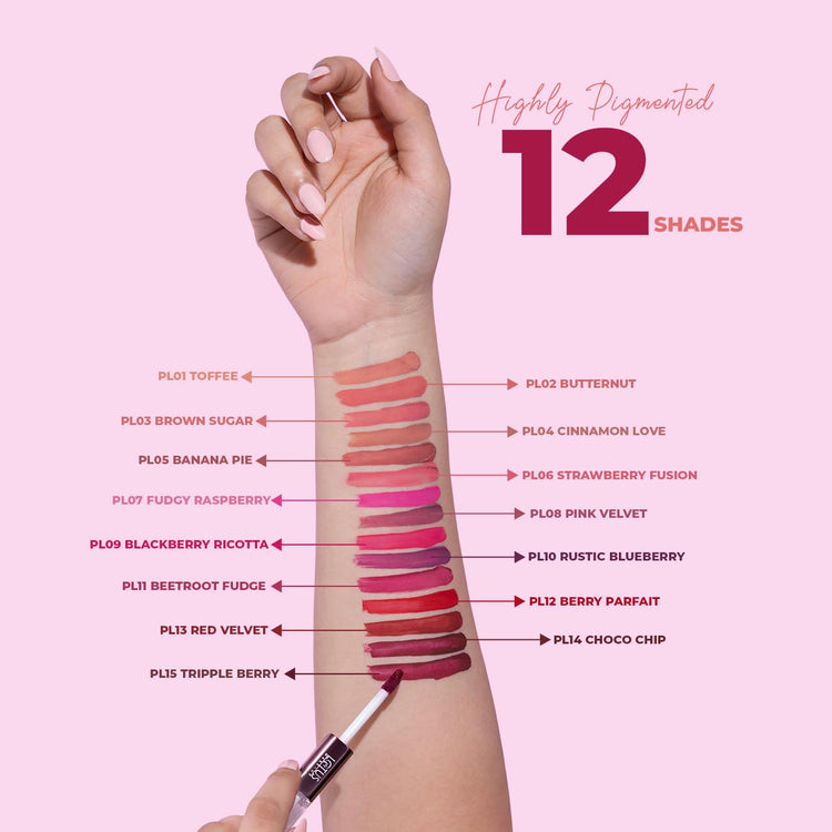 Lotus Make-Up Proedit Prep And Swipe Lip Color | With Lip Primer | Longlasting | Smudgeproof | 6g (PL01 - Toffee, 6)