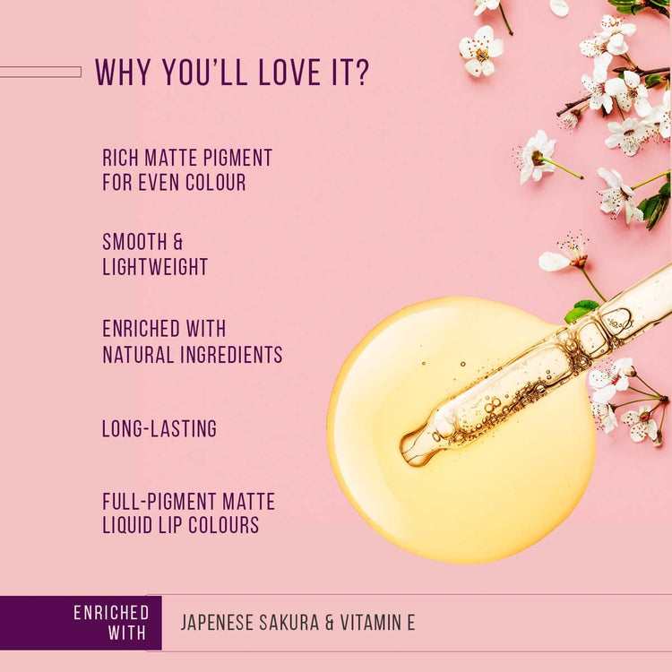 Lotus Make-up PROEDIT Liquid Matte Lip Color Peach Babe