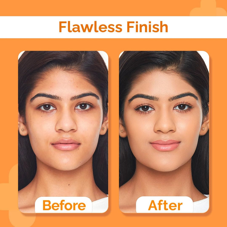 The Derma Co Hyaluronic Sunscreen Compact Powder SPF 50 PA+++ with Ceramides | Matte Finish | Even Skin Tone | Oil Control | Non sticky - 7g