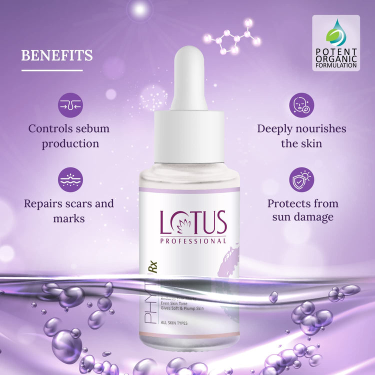 Lotus Professional PhytoRx Precious Face Oil | Reduces Scar Marks | Gives Soft & plump Skin | Evens Skin Tone | For All Skin Types | 28ml