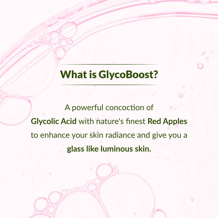 Lotus Botanicals GlycoBoost Gentle Exfoliating Toning Solution 50ml With Glycolic & Red Apple | Pore Tightening Formula for Even Skin Tone