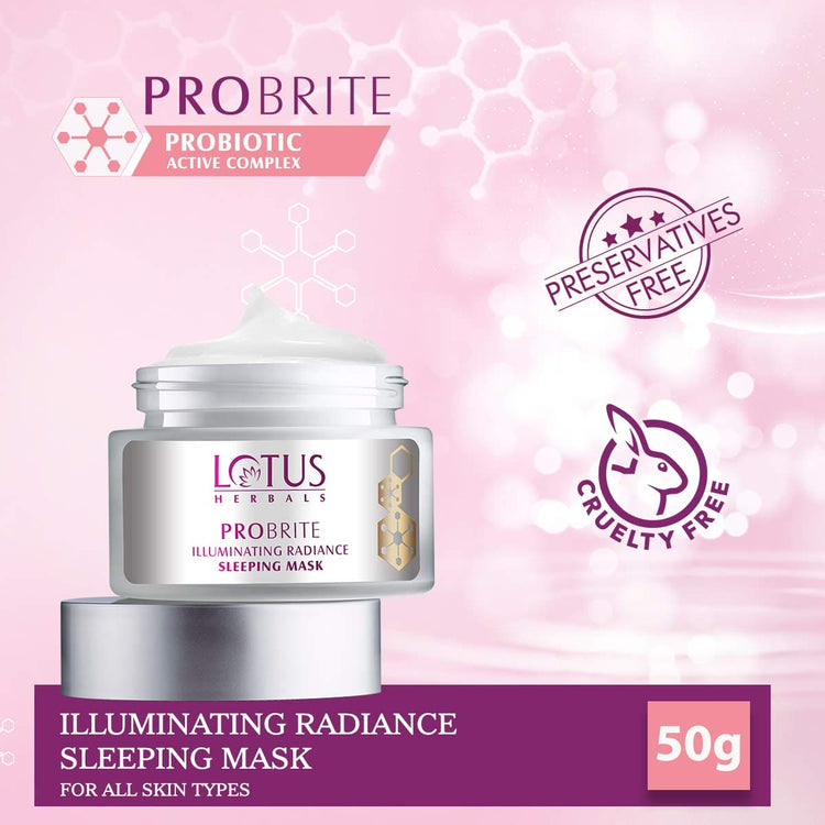 Lotus Herbals Probrite Illuminating Radiance Sleeping Mask, 50 g