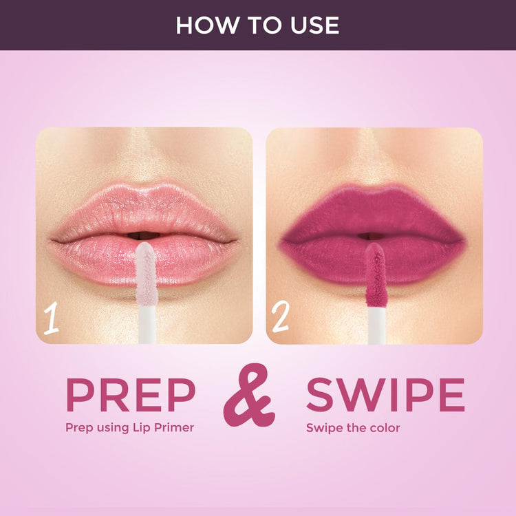 LOTUS MAKE-UP Proedit Prep And Swipe Matte Lip Color | With Lip Primer | Longlasting | Smudgeproof | 6g (PL11 - Beetroot Fudge, 6)