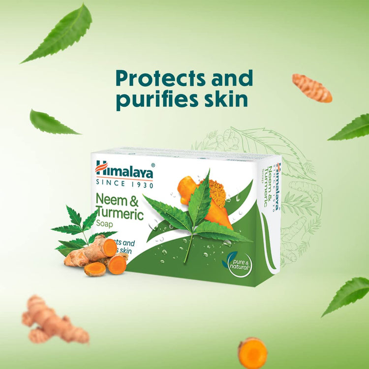 Himalaya Neem & Turmeric Soap, 125 g (Pack of 8)