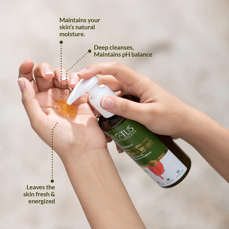 Lotus Botanicals Day & Night Pack | Vitamin C | Face Wash | Day Cream | Night Cream Combo Pack (Pack of 3)