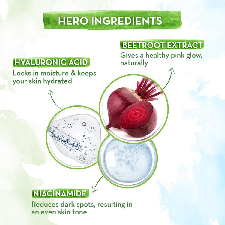 Mamaearth Beetroot Daily Glow Face Cream With Beetroot & Hyaluronic Acid - 80g|Gives Hydrated Pink Glow |Gives Instant Brightening Effect |Lightweight & Non-Greasy |Natural Glow |For All Skin Types