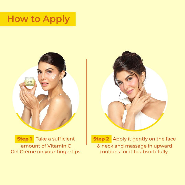 Lotus Herbals WhiteGlow Vitamin C Gel Crème | Reduces Dark Spots | Unique Gel + Crème Formula | 100x More Vitamin C | Boosts Radiance | SPF 20 PA+++ | Paraben-Free | 50g