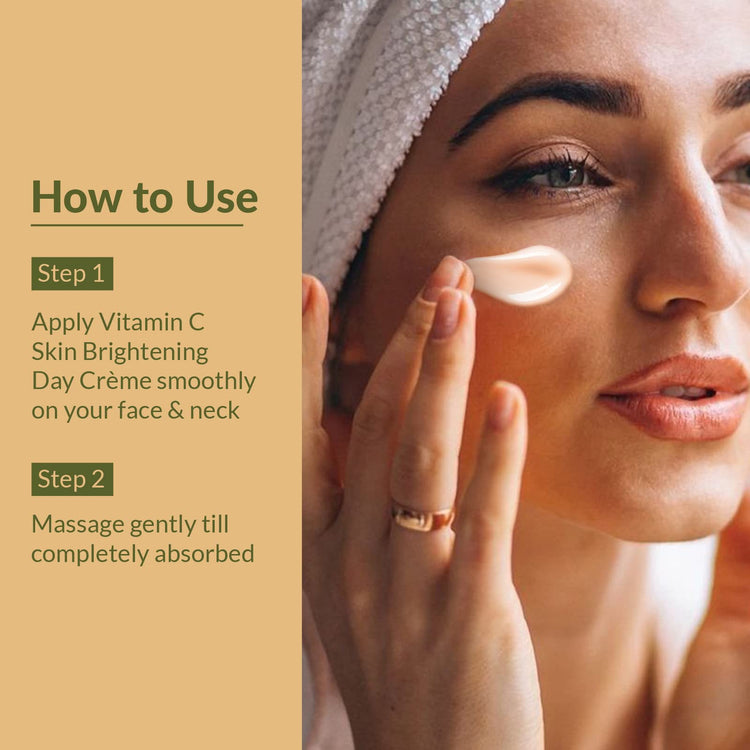 Lotus Botanicals Day Face Cream | Vitamin C | SPF 25 and PA+++ | Lightweight | Silicon & Chemical Free | For Glowing Skin| All Skin Types | 45g