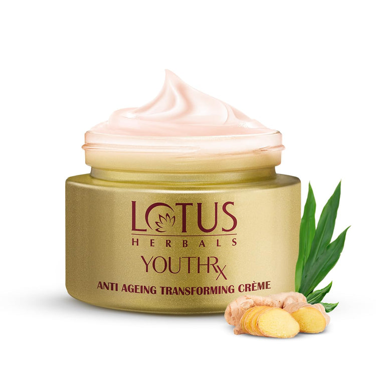 Lotus Herbals YouthRx Anti Ageing Transforming Cream SPF 25 | PA+++ | Preservative Free | 50g