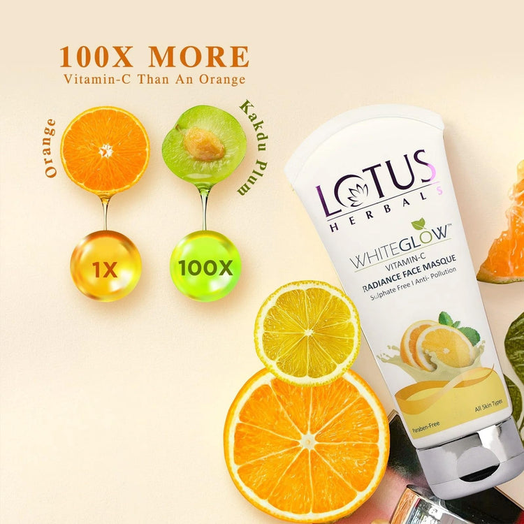 Lotus Herbals Whiteglow Vitamin C Radiance Face Masque, Pack Of 1