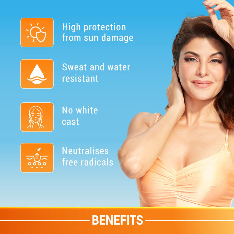 Lotus Herbals Safe Sun Sports Super Stay Sunscreen Cream For Dry Skin Spf 70 Pa+++, Sweat & Waterproof , Preservatives Free, 80G,1 Count