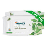 Himalaya Purifying Neem Facial Wipes, 25 Count (Pack Of 2)