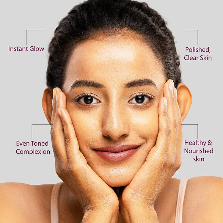 Lotus Herbals Whiteglow Insta Glow 1 Facial Kit for Cleansing, Whitening, Smoothing For Radiant Glowing Skin Natural Ingredients 40g