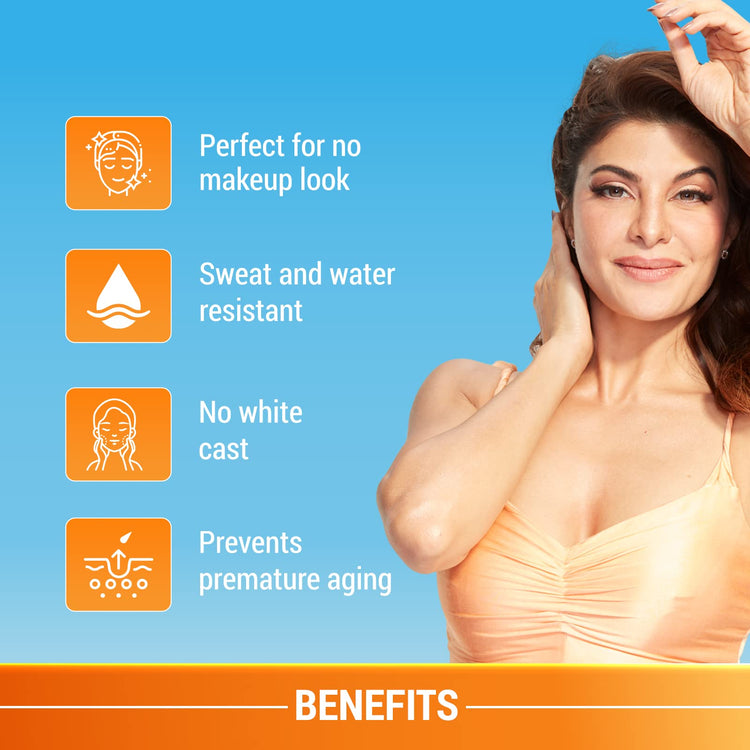 Lotus Herbals Sunscreen SPF 70 PA++ | Tinted | Instant Glow | Non greasy | Sweat & waterproof | All Skin Types | 60g