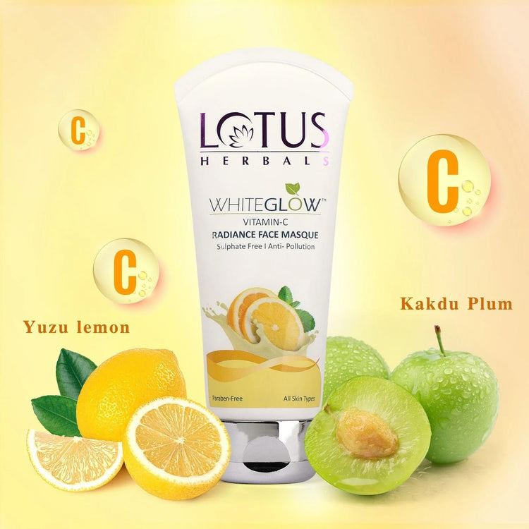 Lotus Herbals Whiteglow Vitamin C Radiance Face Masque, Pack Of 1