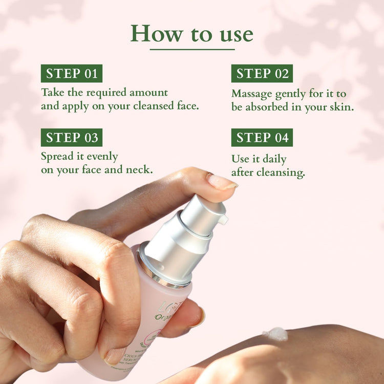 Lotus Organics+ Precious Brightening Serum + Cream | 100% Organic White Peony | Sulphate & Paraben Free | All Skin Types | 30g