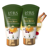 Lotus Botanicals Ubtan De-Tan Radiance Face Wash 100ml With Ubtan De-Tan Radiance Face Scrub 100ml ( pack of2)
