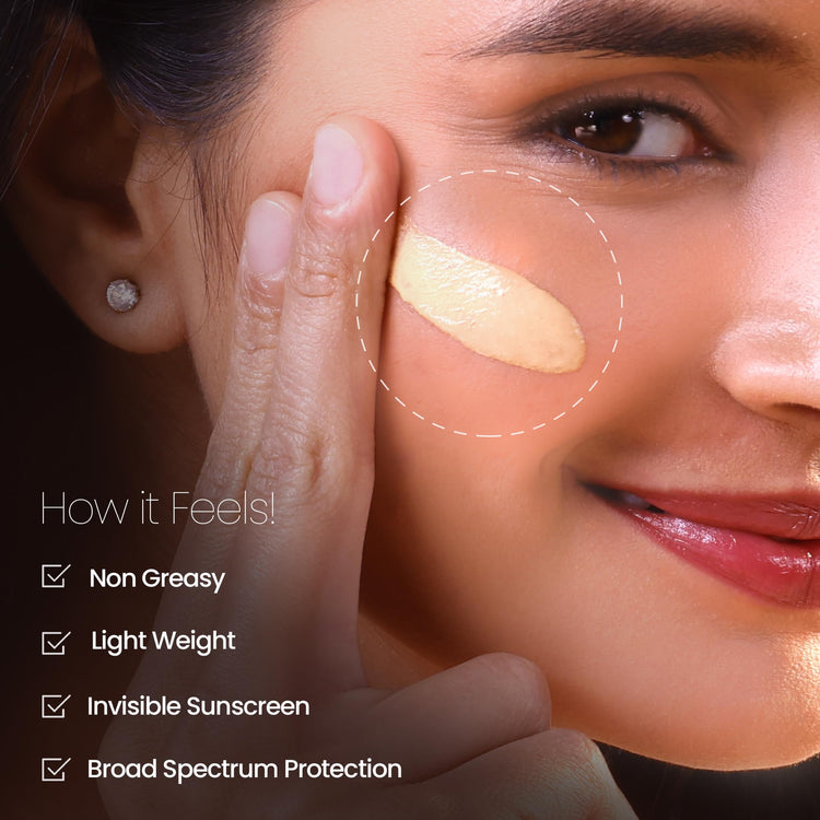 Lotus Herbals SafeSun UltraRx Tinted - S1 Sunscreen SPF 50+ and PA++++ For UV/Blue Filters, Broad Spectrum Protection with Niacinamide and Ceramide, Non Oily, Dermatologically Tested, For Oily, Dry, Combination Skin, 75g
