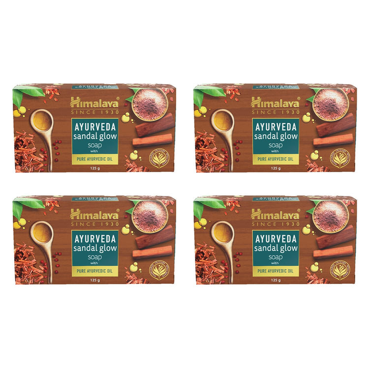 Himalaya Ayurveda Sandal Glow Soap 125g (Pack Of 4)