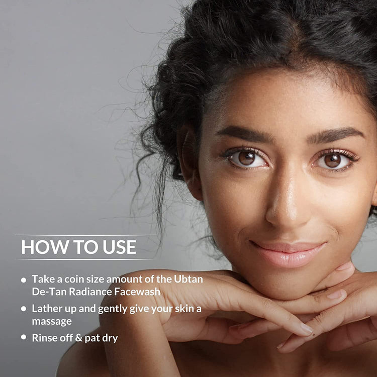 Lotus Botanicals Ubtan De-Tan Radiance Face Wash 100ml With Ubtan De-Tan Radiance Face Scrub 100ml ( pack of2)