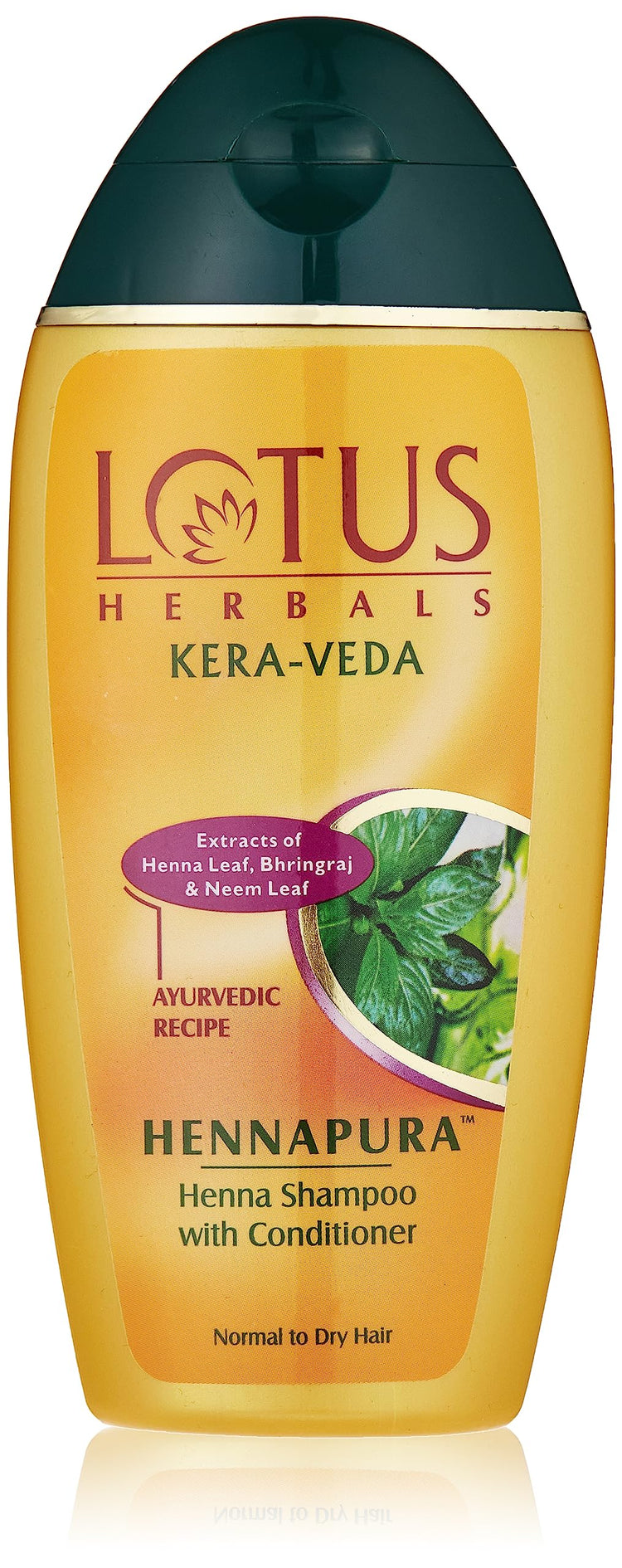 Lotus Herbals Kera-Veda Hennapura Henna Shampoo With Conditioner | With Bhringraj | For All Hair Types | 200ml