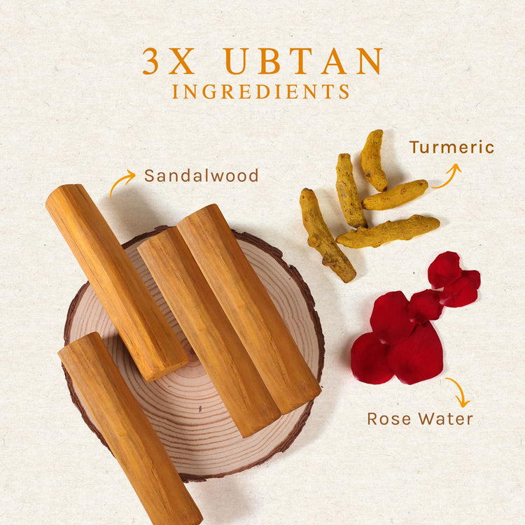 Lotus Herbals Radiance Boost Ubtan Face Wash| Turmeric, Sandalwood and Rose Water |Glowing Skin |Reducing Dark Spots |Paraben free |Mineral Oil Free|100gm (Pack of 3)