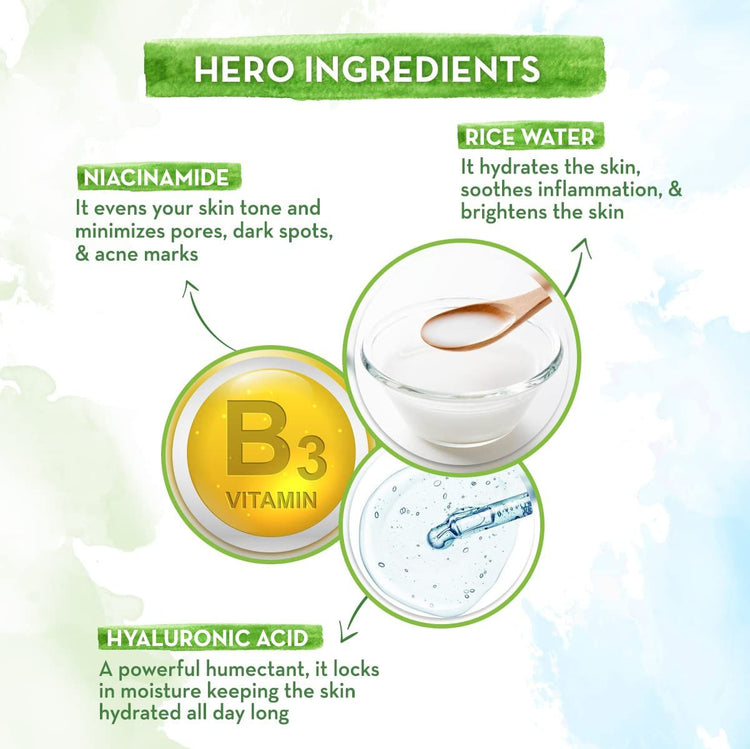 Rice Face Serum With Rice Water & Niacinamide for Glass Skin - 30 ml