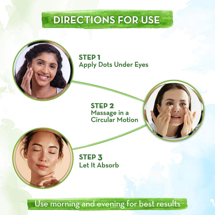 Bye Bye Dark Circles Eye Cream with Cucumber and Peptides for Dark Circles - 20ml
