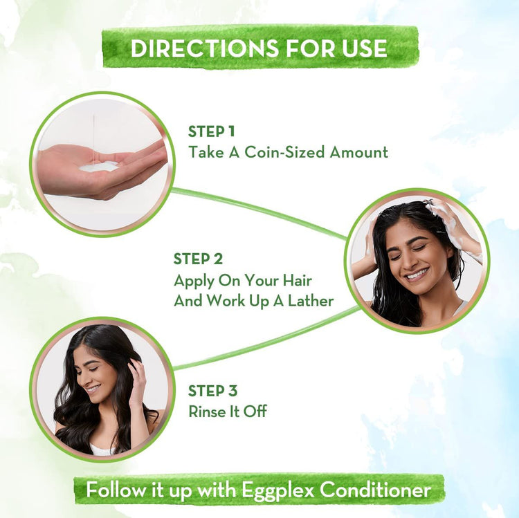 Eggplex Shampoo with Egg Protein & Collagen for Strength and Shine - 250 ml