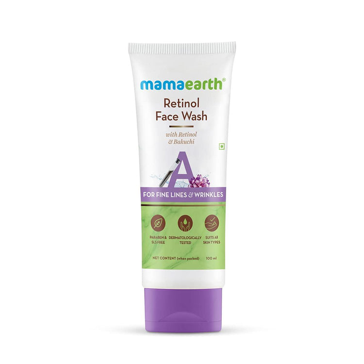 Retinol Face Wash with Retinol and Bakuchi for Fine Lines and Wrinkles - 100 ml