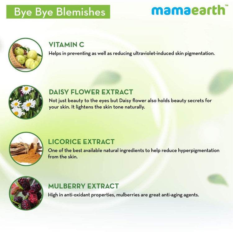 Bye Bye Blemishes Face Cream for Reducing Pigmentation and Blemishes with Mulberry Extract and Vitamin C -30ml