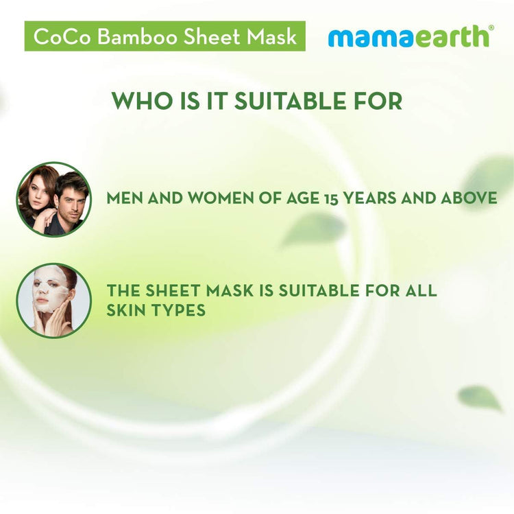 Mamaearth BT CoCo Bamboo Sheet Mask 25g