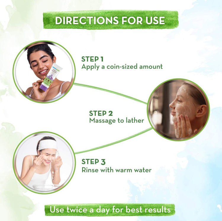 Retinol Face Wash with Retinol and Bakuchi for Fine Lines and Wrinkles - 100 ml