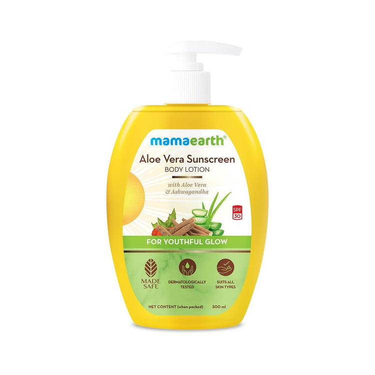 Mamaearth Mamaearth Aloe Vera Sunscreen Body Lotion SPF 30 (300ml)