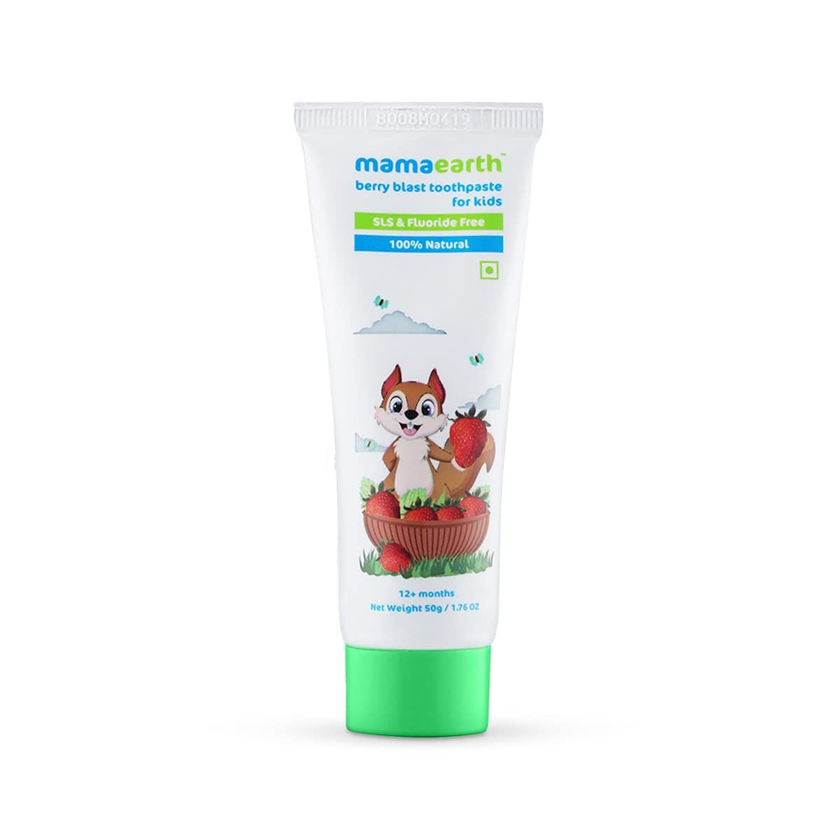 100% Natural Berry Blast Toothpaste for Kids, 50g