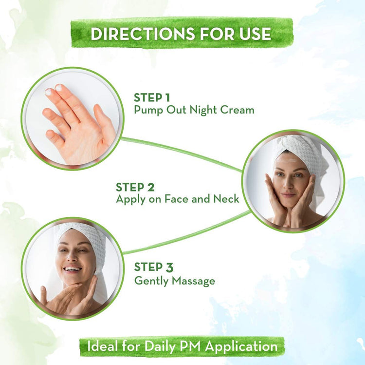 Retinol Night Cream For Women with Retinol and Bakuchi for Anti Aging, Fine Lines and Wrinkles - 50 g