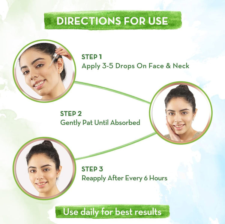 Aloe Vera Sunscreen Face Serum with Aloe Vera & Ashwagandha for UVA & B Protection - 30 ml