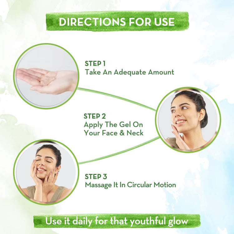 Aloe Ashwagandha Gel with Aloe Vera & Ashwagandha for a Youthful Glow - 300 ml