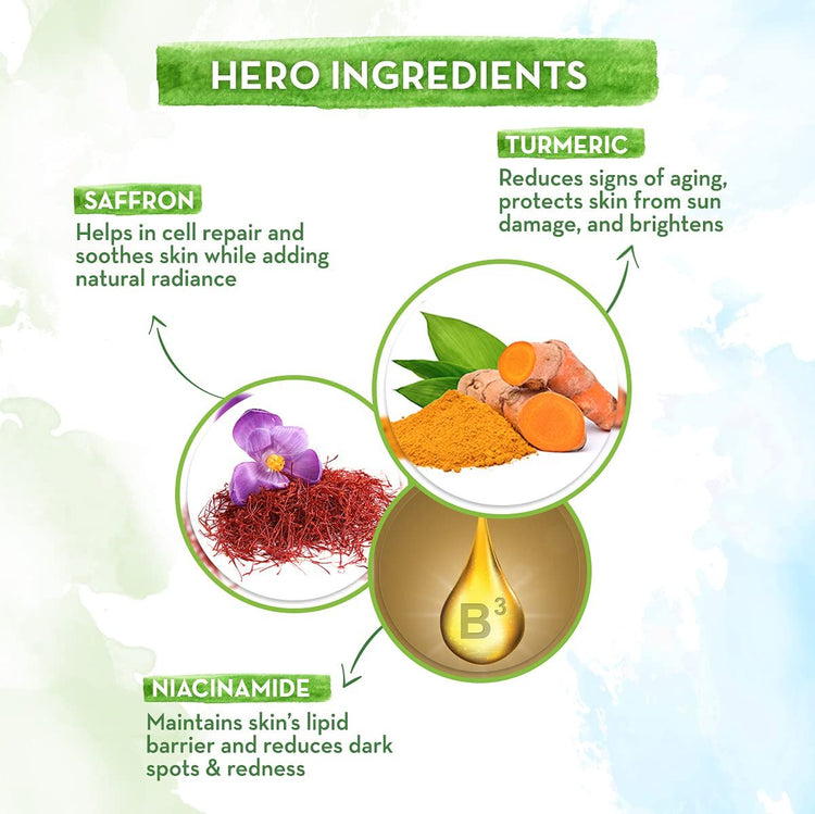 Ubtan Face Serum with Turmeric & Saffron for Skin Brightening – 30 ml