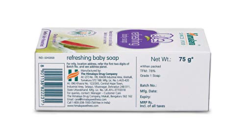 Himalaya Refreshing Baby Soap, 75g, Multicolor