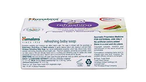 Himalaya Refreshing Baby Soap, 75g, Multicolor