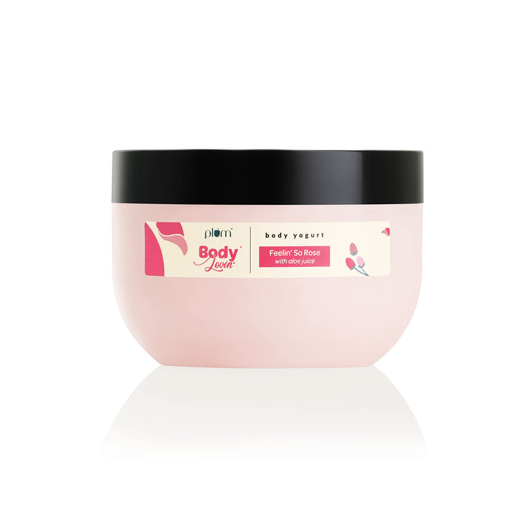 Plum BodyLovin' Feelin' So Rose Body Yogurt | Lightweight Hydration | Instant Cooling | Aloe-infused | Rose | All skin types | 100% Vegan