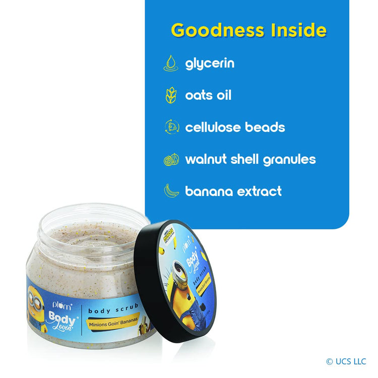 Plum BodyLovin? Minions Goin? Bananas Body Scrub | Skin Polishing | Nourishing | Bananas Fragrance | All Skin Types