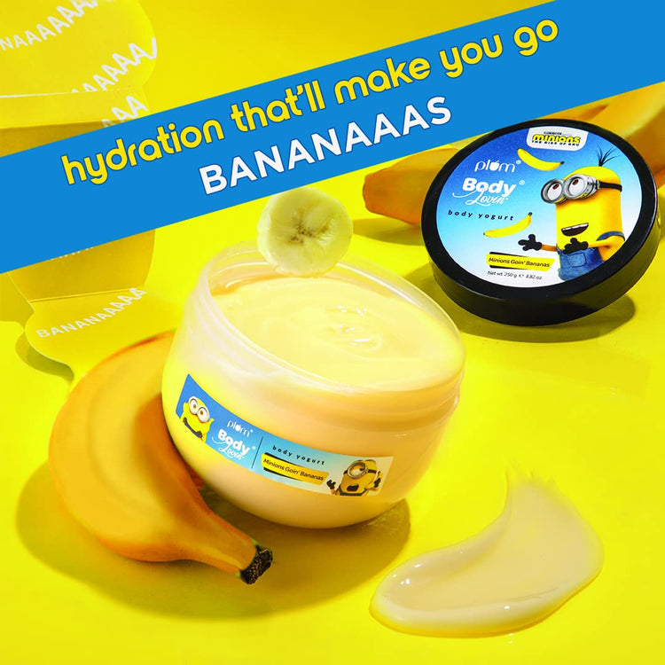 Plum BodyLovin? Minions Goin? Bananas Body Yogurt | Lightweight Hydration | Instant Cooling | Bananas Fragrance