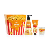 Plum BodyLovin' Caramel Popcorn & Chill Gift Kit | Body Wash | Hand Cream | Scented Candle | Gift Set | Valentine's Day Gift