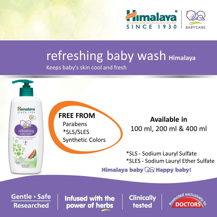 Himalaya Baby Care Refreshing Baby Wash, 200ml