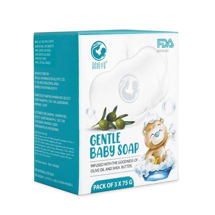 Moisturizing Baby Soap Bar (Pack of 3)